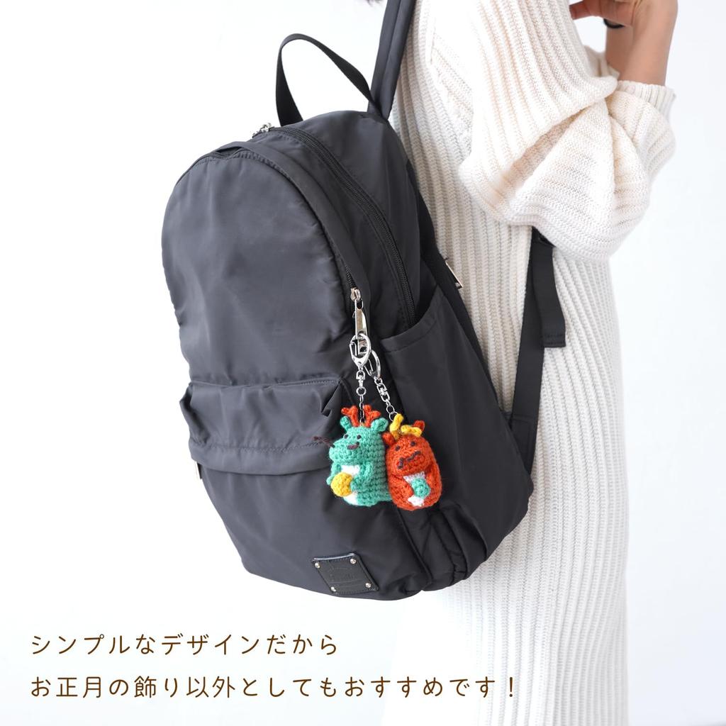 Raw wool Knitting kit Zodiac Amigurumi 2024 Dragon itohenlab.