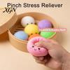 Pinch Stress Reliever Relief Toys Steamed Bun And Steamer Set Decompression TPR Material Toy Soft Durable Anxiety for Adults