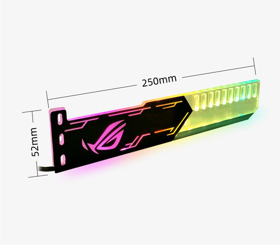 

RGB25 RGB Graphics Card Stand Colorful Horizontal 4Pin Supply with LED Light Card Holder