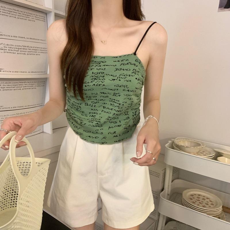 

Горячая девушка Красивая спина Кружевное белье Буквенные подтяжки Жилет Женский Летний Короткий Без рукавов Внутренние и Внешние Колготки One size