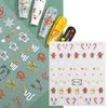 6 Sheets Christmas Nail Stickers Manicures Stickers Snowflake Nail Art Stickers Nails Art Decoration