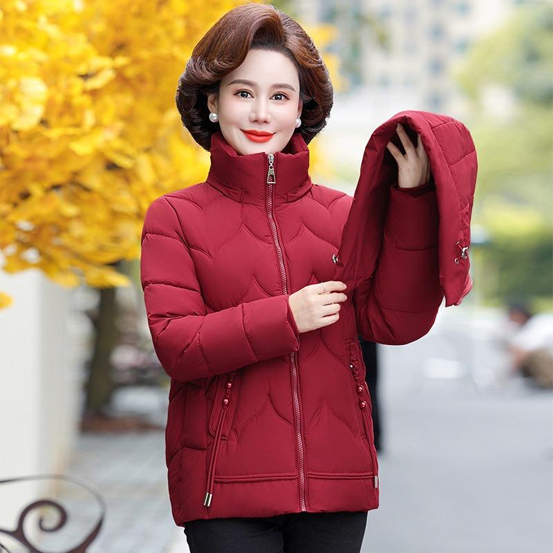 Short down cotton-padded clothes for women's new winter small cotton-padded clothes loose and thickened mother medium and short coats