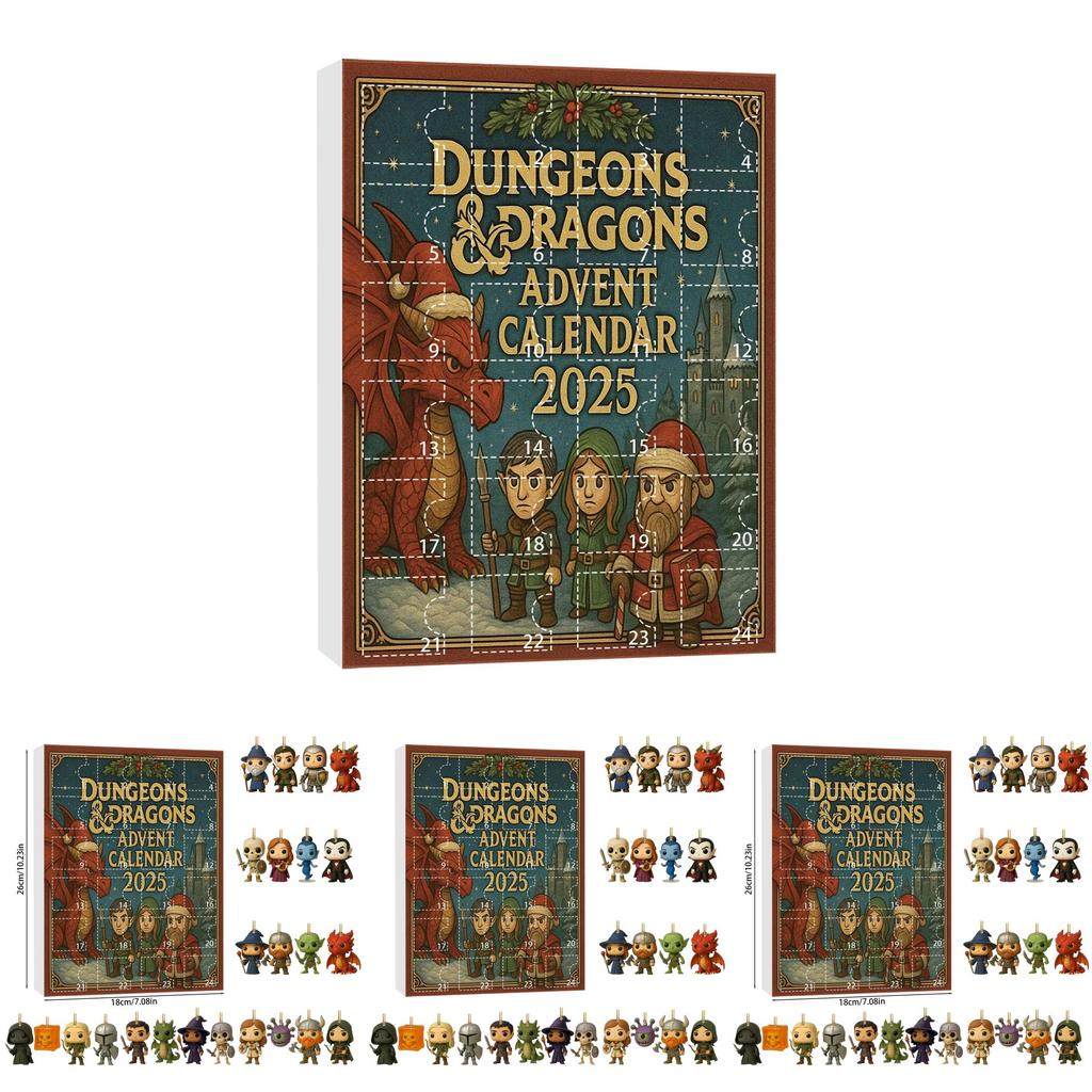 Dragon Advent Calendar With Acrylic Parts For Holiday Decor And Giftgiving