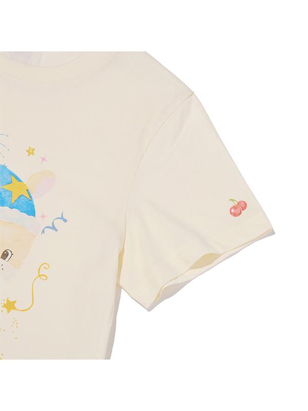 KIRSH Mellow Graphic Standard Fit T-Shirt [Light Yellow]