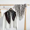 Decorative Small Square Scarf 71CM Simulated Silk Scarf Spring and Autumn Headscarf Neck Protection Cotton and Linen Scarf Scarf Tied Silk Scarf
