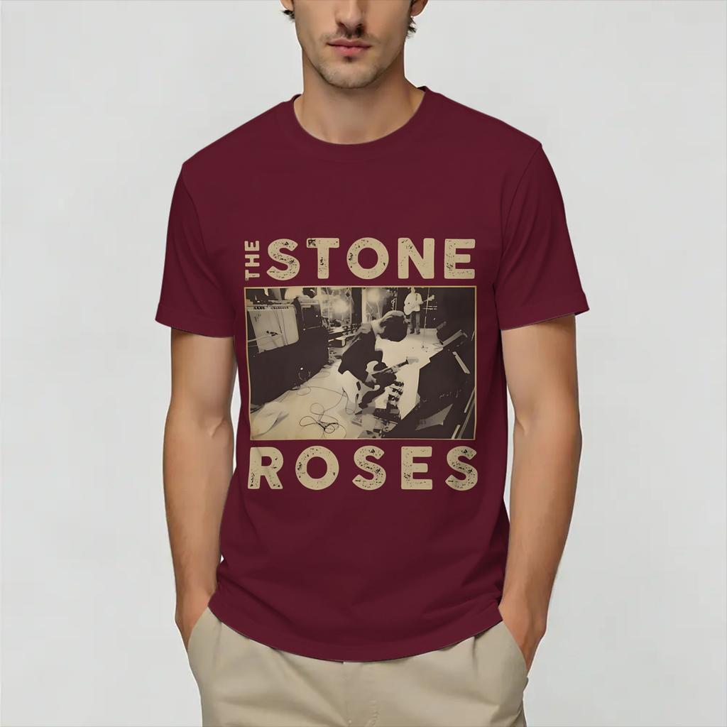 The Stone Roses T-shirt Zomer Mode T-shirts Unisex 100% Katoen Ronde Hals Oversized Top T-shirts Korte Mouw Y2K Retro T-shirt