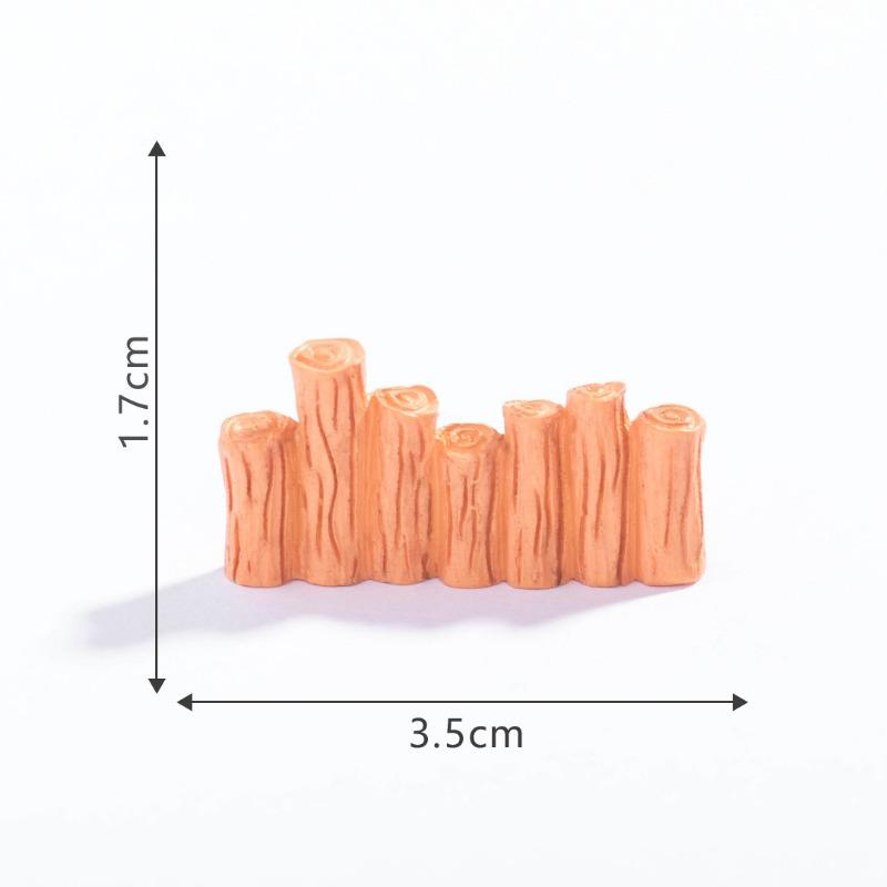 Micro-landscape Wooden Boards Bamboo Fences Grilles Decorative AccessoriesEcological Bottles and Small Ornaments