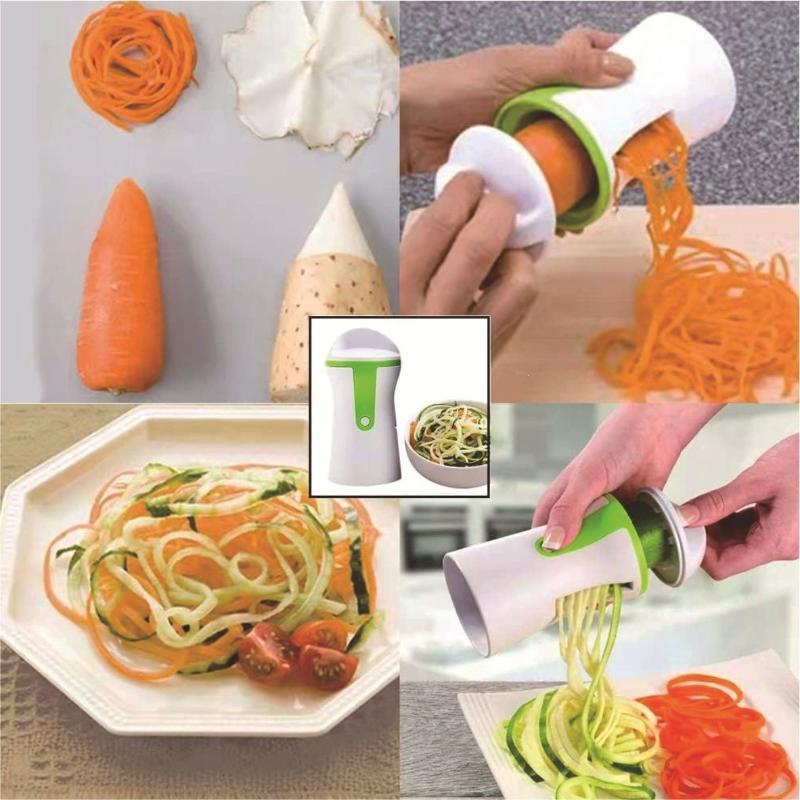 Multifunctional Spiralizer Veggie Slicer Cutter Easy to Clean Sharp Blade Kitchen Tool for Home Kitchen Meal Prep