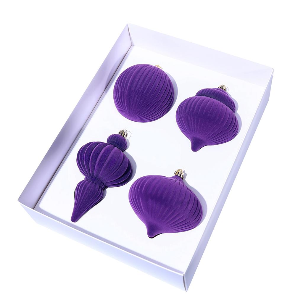 4 Stück Weihnachtskugeln Weihnachtsbaumschmuck Weihnachtsdekoration Christbaumkugeln