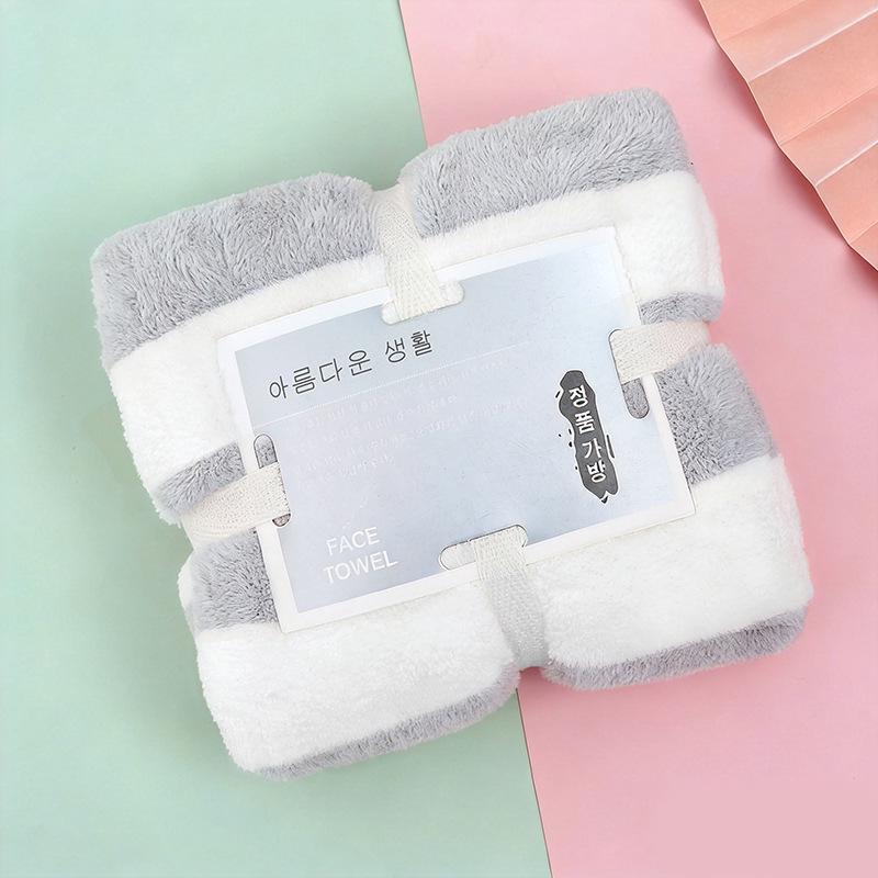 Creative Coral Fleece Warp Knitted Towel - Absorbent Wedding Celebration Souvenir Gift