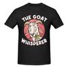 Unisex The Goat Whisperer Funny Goat Lover Farmer Awesome T Shirt Streetwear Oversized Cotton Crewneck Sleeve Custom Unisex Tshirt