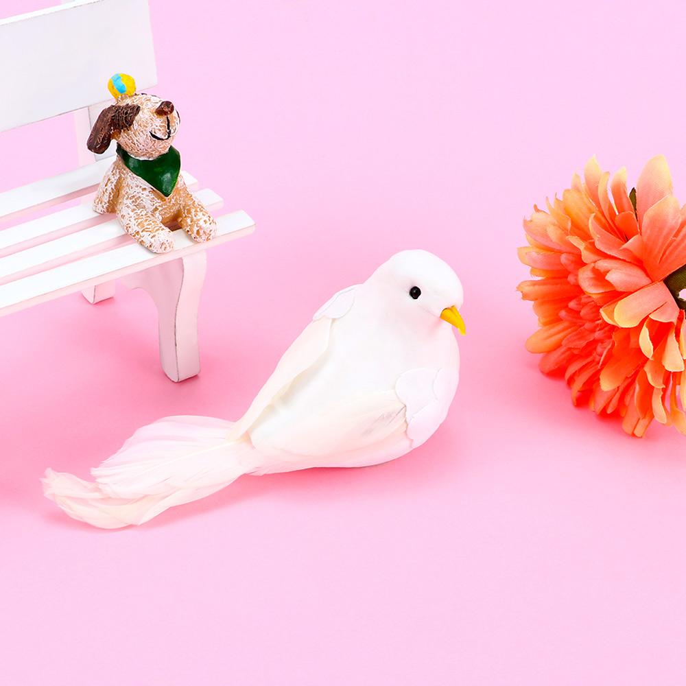 

Ornaments Adorable Craft Foam Feather Artificial Foam White Birds Craft Birds Decorations Wedding