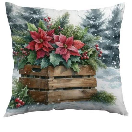 

Xiyin Christmas Printed Pillowcase New Nordic Home Pillowcase 45cm*45cm