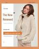 Women's Thick Knitted Turtleneck Sweater - Autumn/Winter Solid Color, Medium-Length, Casual Style.