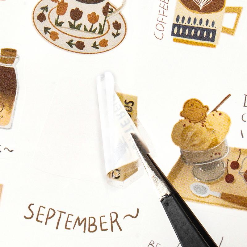 6Pcs Love Letter Planner Stickers - Cute Pet Waterproof  Stickers For Diy Crafts,Journal,Scrapbook, Water Bottles,Laptops