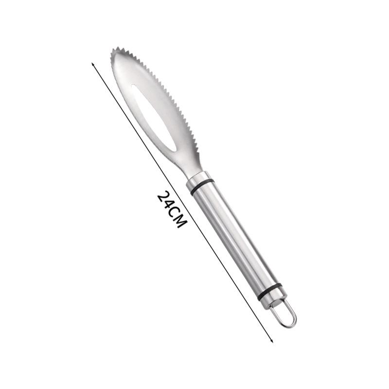 Stainless Steel Fish Scale Scraper & Descaling Brush