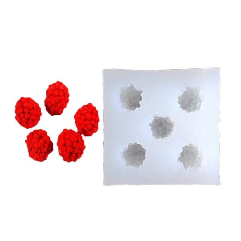 

5/6 Cavities Fruit Silicone Molds Easy Demold Multipurpose Silicone Mould for Epoxy Resin Candle Soap Chocolate Baking