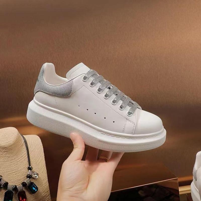 Neue Schuhe, kleine weiße Schuhe, Board-Schuhe für Paare (Herren und Damen), Sportschuhe mit dicker Sohle und versteckter Absatzhöhung 45 white
