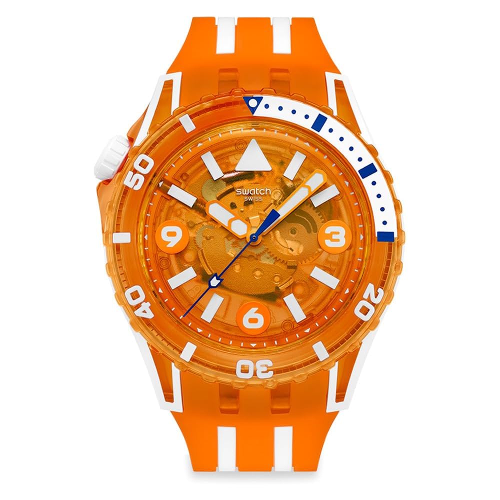Swatch Scubaqua Pacific Sea Nettle Unisex Watch Orange