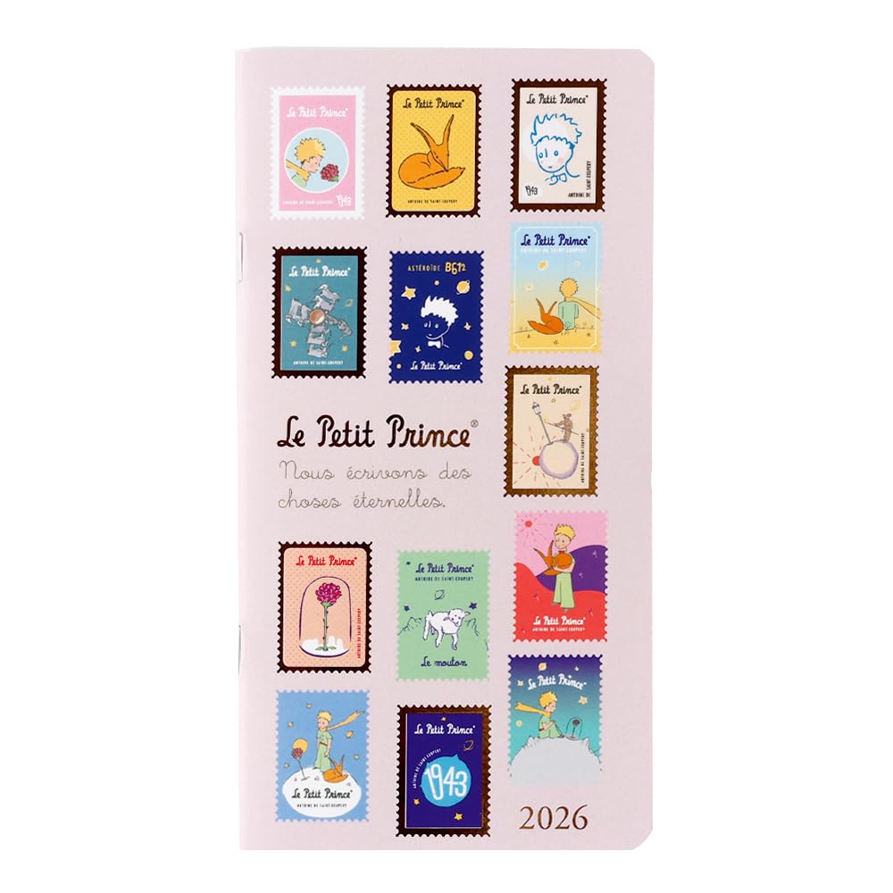 

QUOVADIS 2026 Planner Diary Biso Plan / The Little Prince (Monthly Block, January Start, Slim Size 17x8.8cm) Stamp qv367pp3 Biso Plan