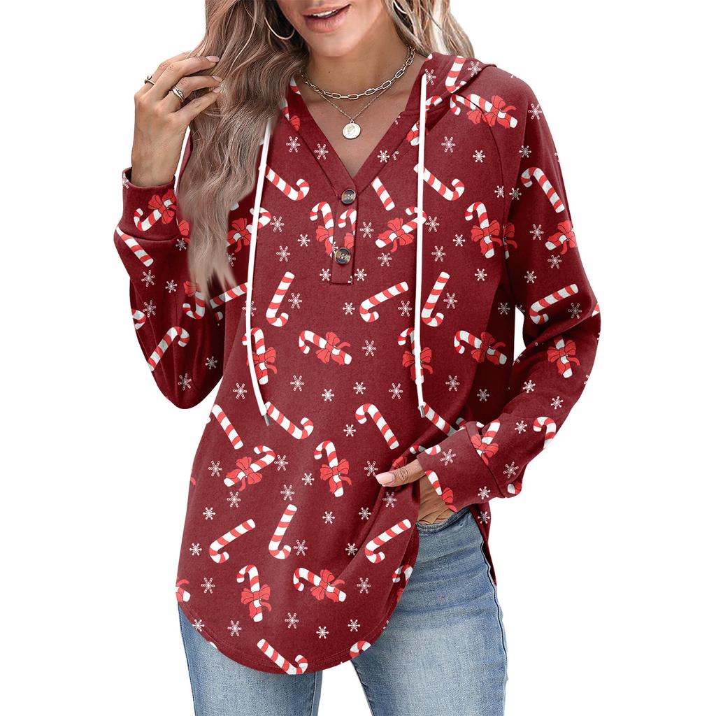 Women's Fashion Women's Lightweight Long Sleeve Pullover With Pockets Preppy Graphic Hoodie