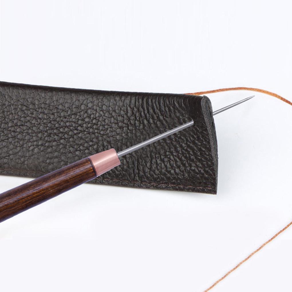 Ahle Edelstahl Nähen DIY Bohren Sticken Handwerk Schneider Lochstanze Lederstanzen Reparatur Markieren Handnadelwerkzeug