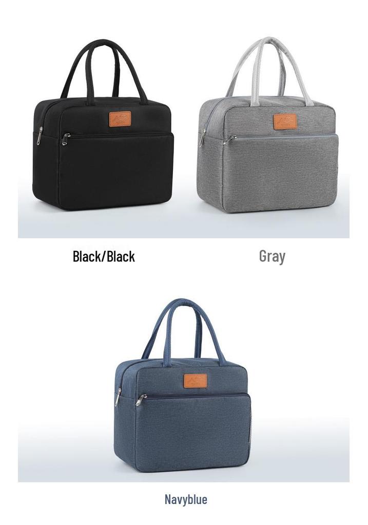 Japanese-Style Insulated Lunch Bag - Large Capacity, Waterproof Bento Bag for Students & Office Commutes