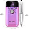 New Professional Electric Nail Drill Machine Portable Rechargeable Nail Sander File 45000RPM Low Noise Manicure Salon Tool
