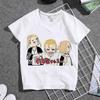 Cute Harajuku Anime Tokyo Revengers Print Children T-Shirt Summer Loose Short Sleeve White Women Tops Boy Girl Tees Men Blouses