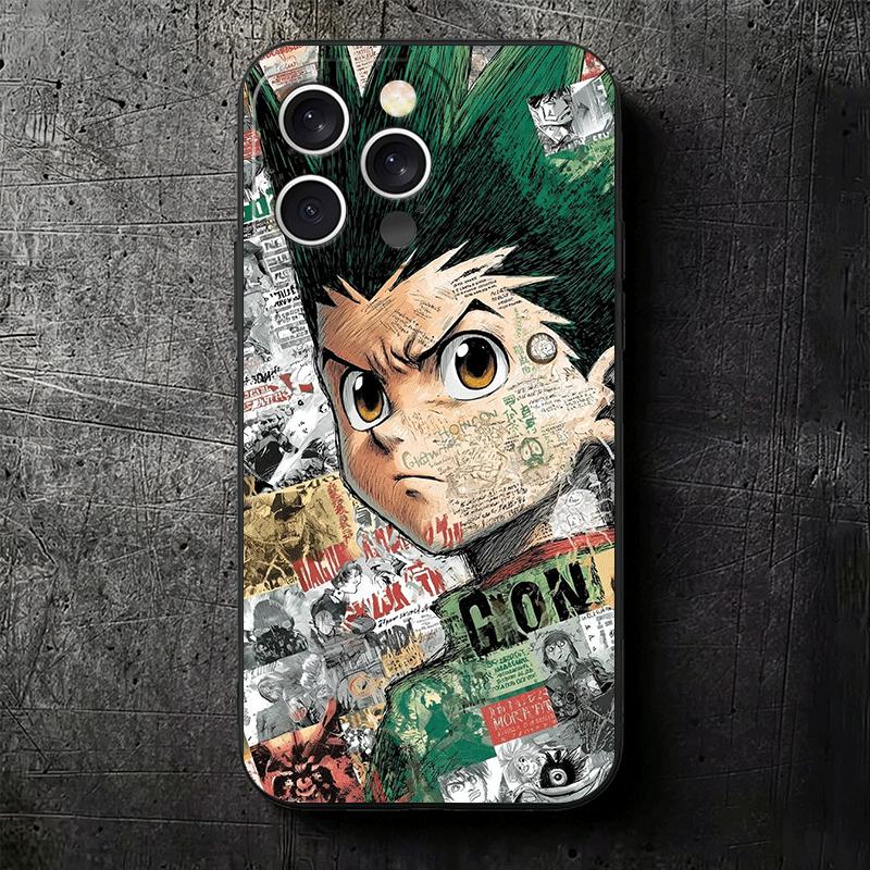 Hunter X-Hunters Gon Soft Phone Case for iPhone 16 16E 17 Air 15 Pro Max 14 Plus 13 Mini 11 12 7 Black Cover Back Shell