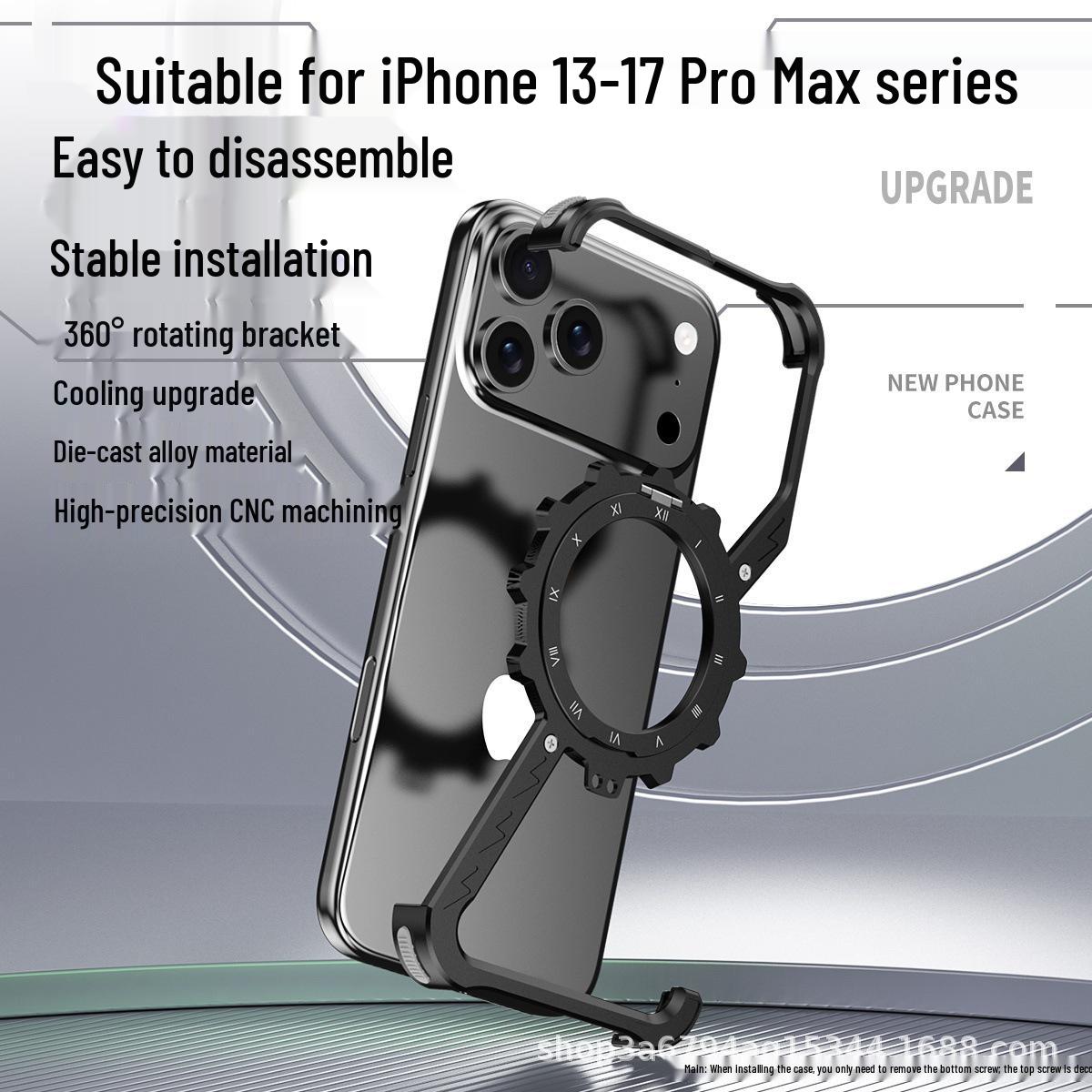 

360° Alloy Anti-Drop Case for iPhone 17 Pro Max/16 Plus/15 Pro iPhone 16 Pro