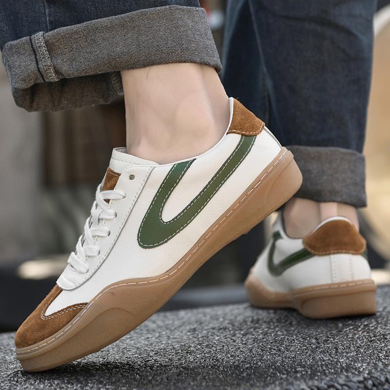 Fashion New Trend Oxford Shoes Mens Classic Flats Male Skateboard Shoes Genuine Leather Formal Dress Footwear Comfortable Casual Shoes