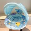 1Pcs Swimming Ring Seat with Sunshade  Inflatable Pool Float Swim Tube Pool  Accessory Summer Water Pool Toys