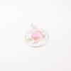 Pink Cat's Eye Gemstone 925 Stamped Silver Jewelry Handmade Pendant Gift For Her CP-2-43