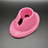 Silicone Nail Polish Holder & Stand - Pink/White Nail Art Tool