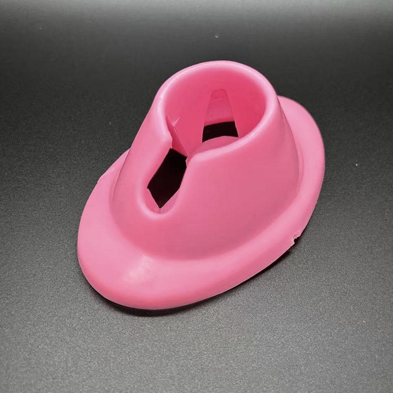 Silicone Nail Polish Holder & Stand - Pink/White Nail Art Tool