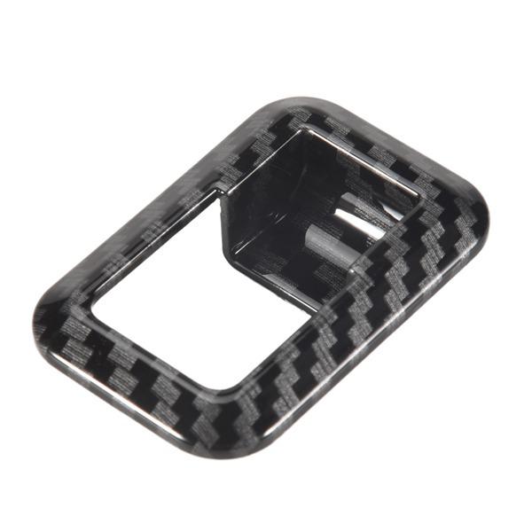 Carbon Fiber Grain ABS Glass Lift Switch Frame Set – 5 Pieces