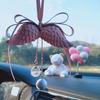Car Pendant Angel Wings Automobile Rearview Mirror Decoration Ornaments Gypsum Wings Car Pendant  Accessories
