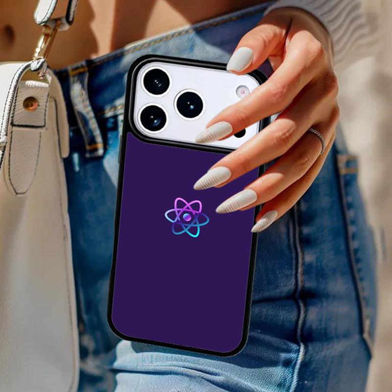 Atom Chemistry Science Phone Case For iPhone 17 Air 14 15 13 12 Max Cover For Apple 14 15 16 16e 11 Pro Max Plus Coque