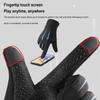 Winter Men's Cycling Gloves Plush Warm Windproof Touch Screen Non-slip Running Fitness Cycling Sports Warm Gloves