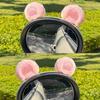 Winter Warm Soft Plush Bunny Ear Car Interior AccessoriesCar Steering Wheel Cover
