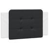 Vidaxl Headboard Cushion, Black-White, 100 Cm, Faux Leather