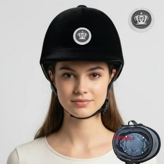 Velvet Equestrian Helmet for All Seasons – Unisex Horse Riding Protective Hat