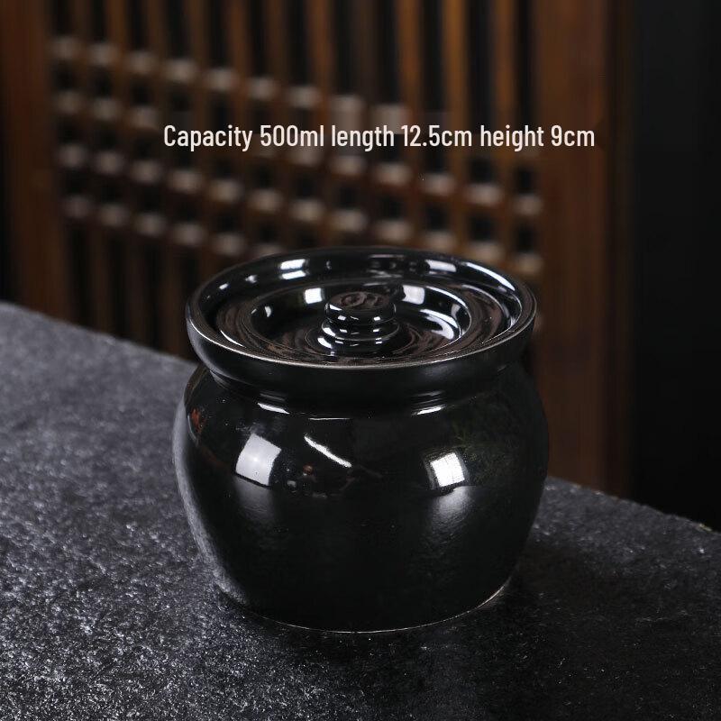 ZISIZ 500ml Ceramic Stewing Pot Set