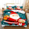 Christmas Bedding Set Duvet Cover Comforte 3D Children'S Cute Printed Cartoon 100% Polyester 3-Piece Set 1 Quilt Cover