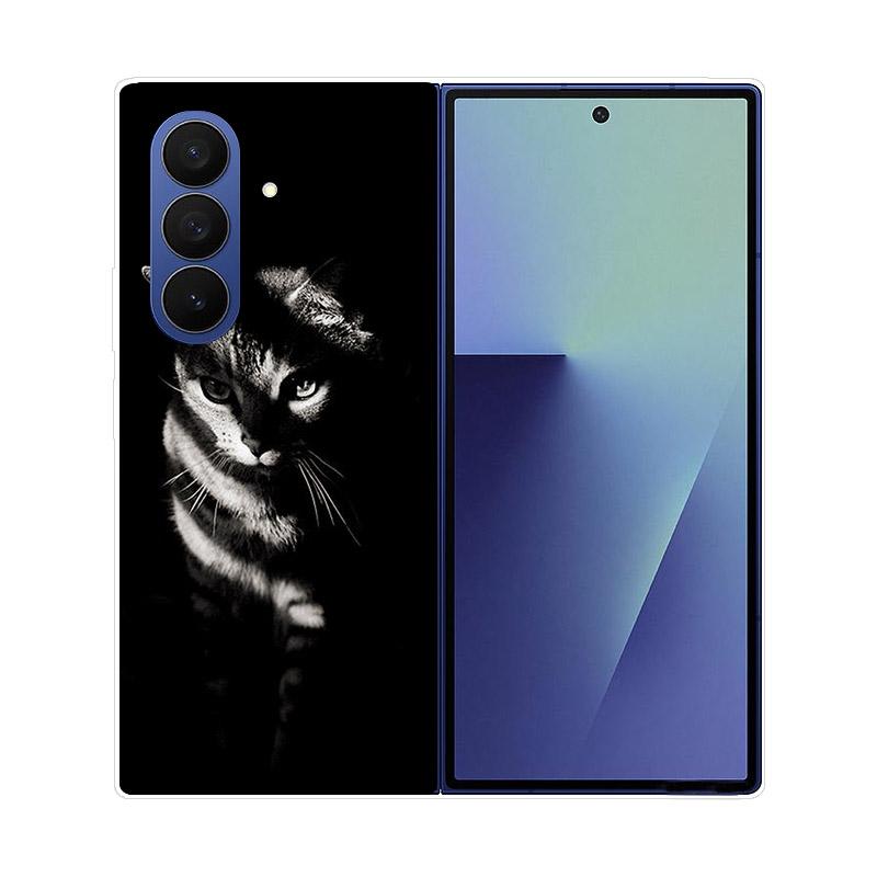 Transparent Folding Phone Case For Samsung Galaxy Z Fold 6 7 Clear Shockproof Hard PC Cover For Samsung Z Fold7 Fold6 Shell Capa