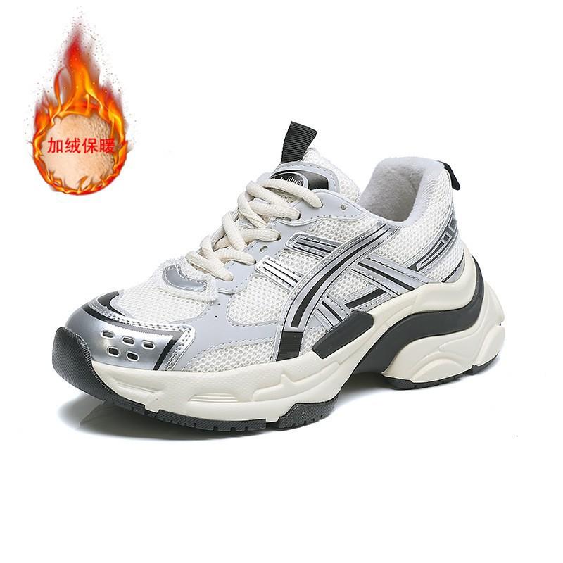 Super yuan dad shoes women's 2025 autumn new platform hiking shoes mesh breathable sports shoes women's casual jogging shoes