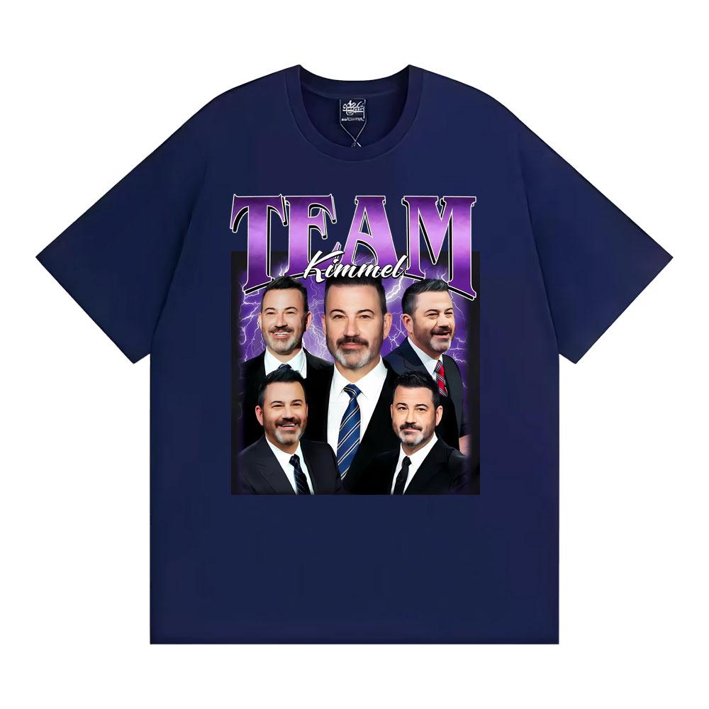 Team Kimmel Vintage James Christian Kimmel Tee Shirt Men Women Fashion Summer T-shirt High Quality Oversized T Shirts Streetwear
