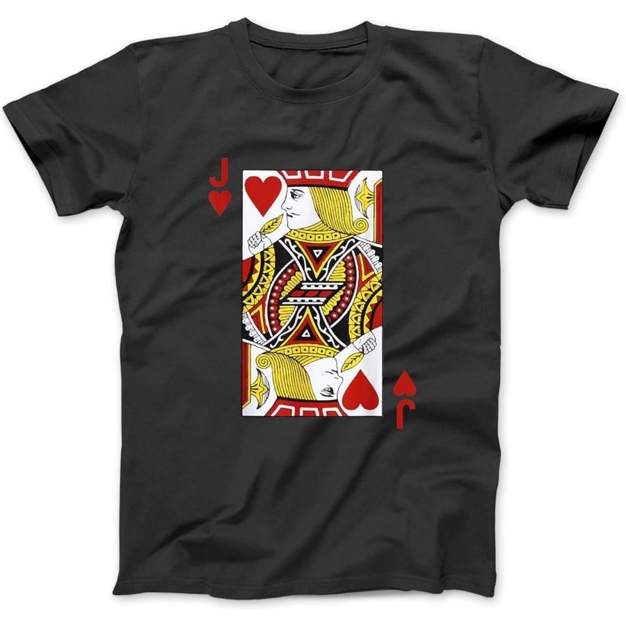 

Jack of Hearts Tshirt Blackjack Cards Poker 21 JTee Shirt Sweatshirt Hoodie for Men Women Kids Made in Canada S різнокольоровий