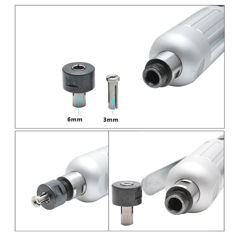 25000RPM Air Die Grinder Tire Repair Tool Wide Application 1/4in Pneumatic Angle Grinder Grinding Engraving Machine